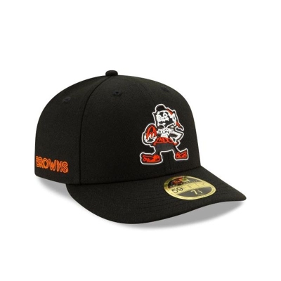 Cleveland Browns Gorra | New Era Official NFL Draft Low Profile 59fifty Fitted Cap Mexico - Negros